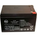 Battery Clerk UPS Battery, Compatible with APC Back-UPS Back-UPS BK650MUC UPS Battery, 12V DC, 12 Ah APC-BACK-UPS BACK-UPS BK650MUC